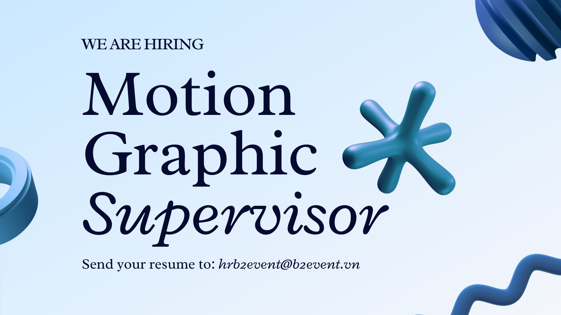 motion graphic supervisor